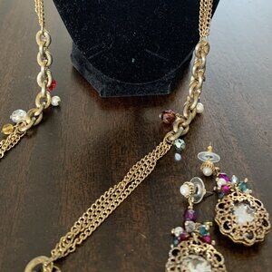 Colorful Beaded Necklace & Earring Set